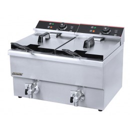ФРИТЮРНИЦЯ AIRHOT EF12+12 З КРАНОМ